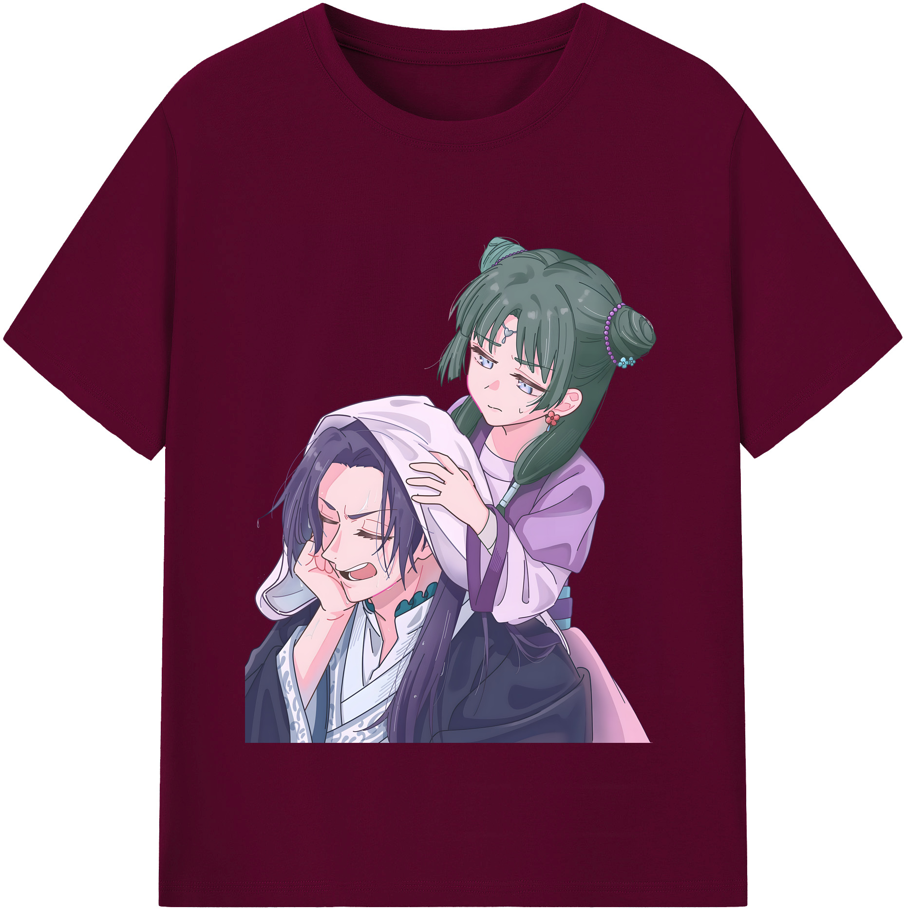 （画像用） 薬屋のひとりごと The Apothecary Diaries レディースカジュアルプリントTシャツ（綿100％）